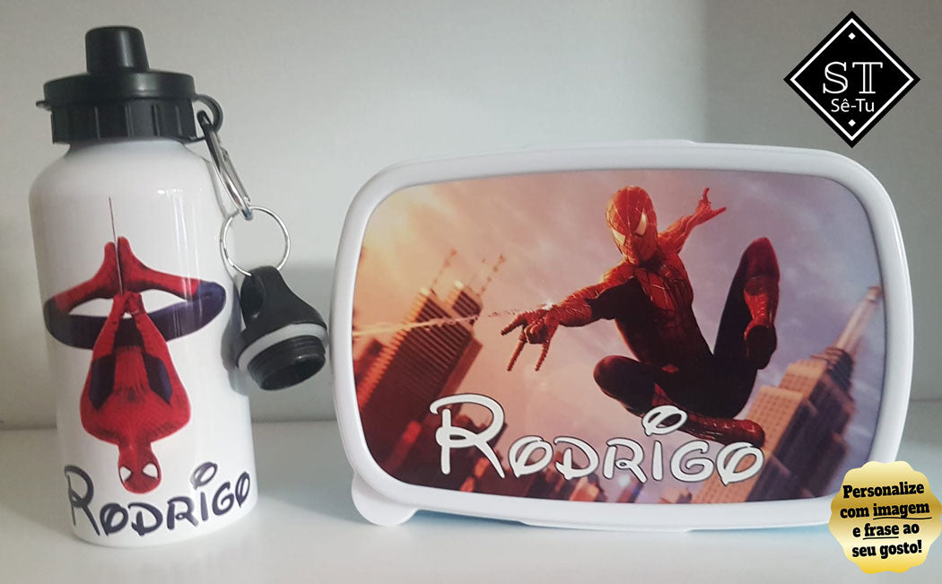 Fiambreira + Garrafa Spider Man 1